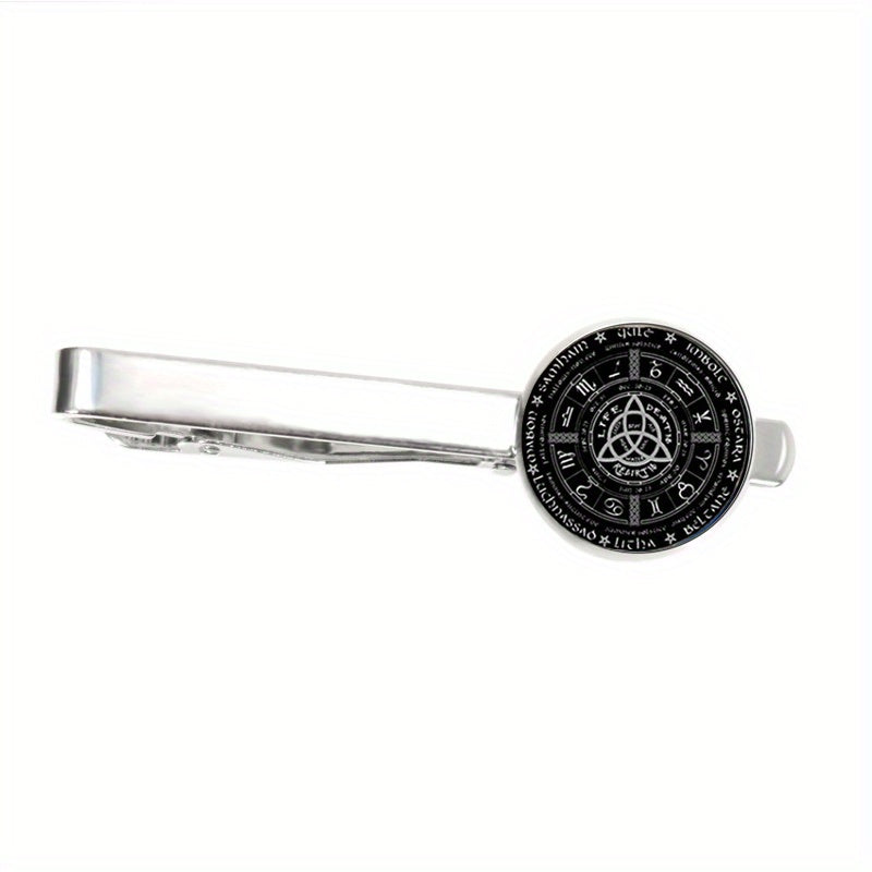 Pagan Wheel Of The Year Tie Clip