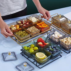 Nut Box Dried Fruit Box With Lid Snack Plate Transparent Nut Jar
