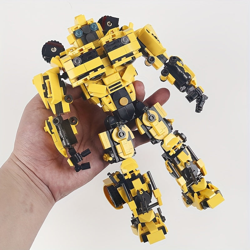 1000 pcs Transforming Robot and Car Building Blocks Set