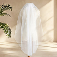 Cathedral Length Ivory Bridal Veil with Comb