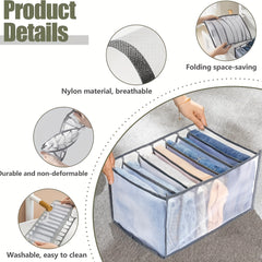 Mesh Jeans Divider Storage Box Closet Organizer