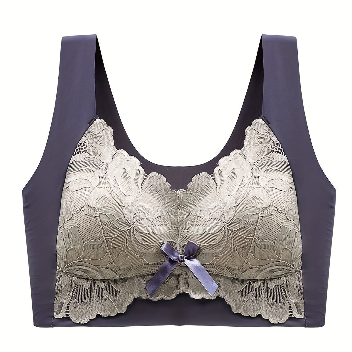 Floral Lace Wireless Bra Comfy & Stretchy Intimates Women's Lingerie