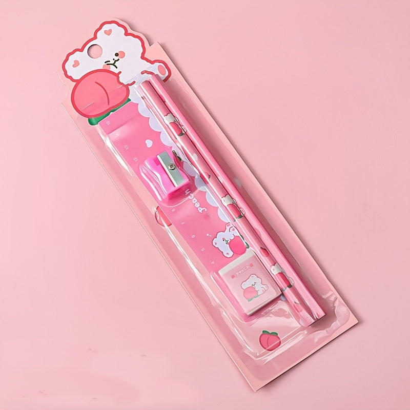 Cartoon Pencil Set - Student Learning Stationery - Small Gift