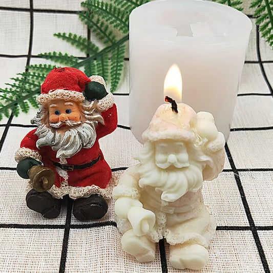 Christmas 3D Santa Claus Silicone Mold for DIY Ornaments