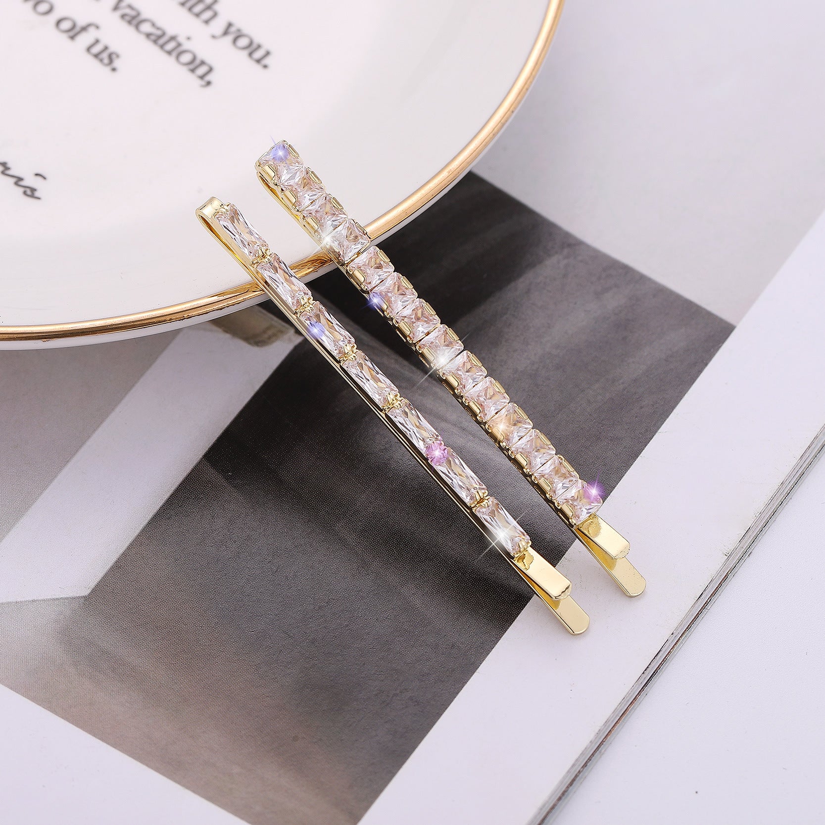 Rhinestone Crystal Hair Clip Sparkle Bobby Pins Hair Accessories