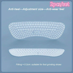 Silicone Heel Stickers Heels Grips Anti Slip Cushions Pads Foot Care
