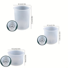 Resin Candle Holder Molds Set for Home Decor & Wedding, 3 Sizes