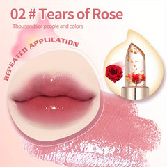 Long Lasting Jelly Lipstick Moisturizing Nourishing Lip Line Temperature Control