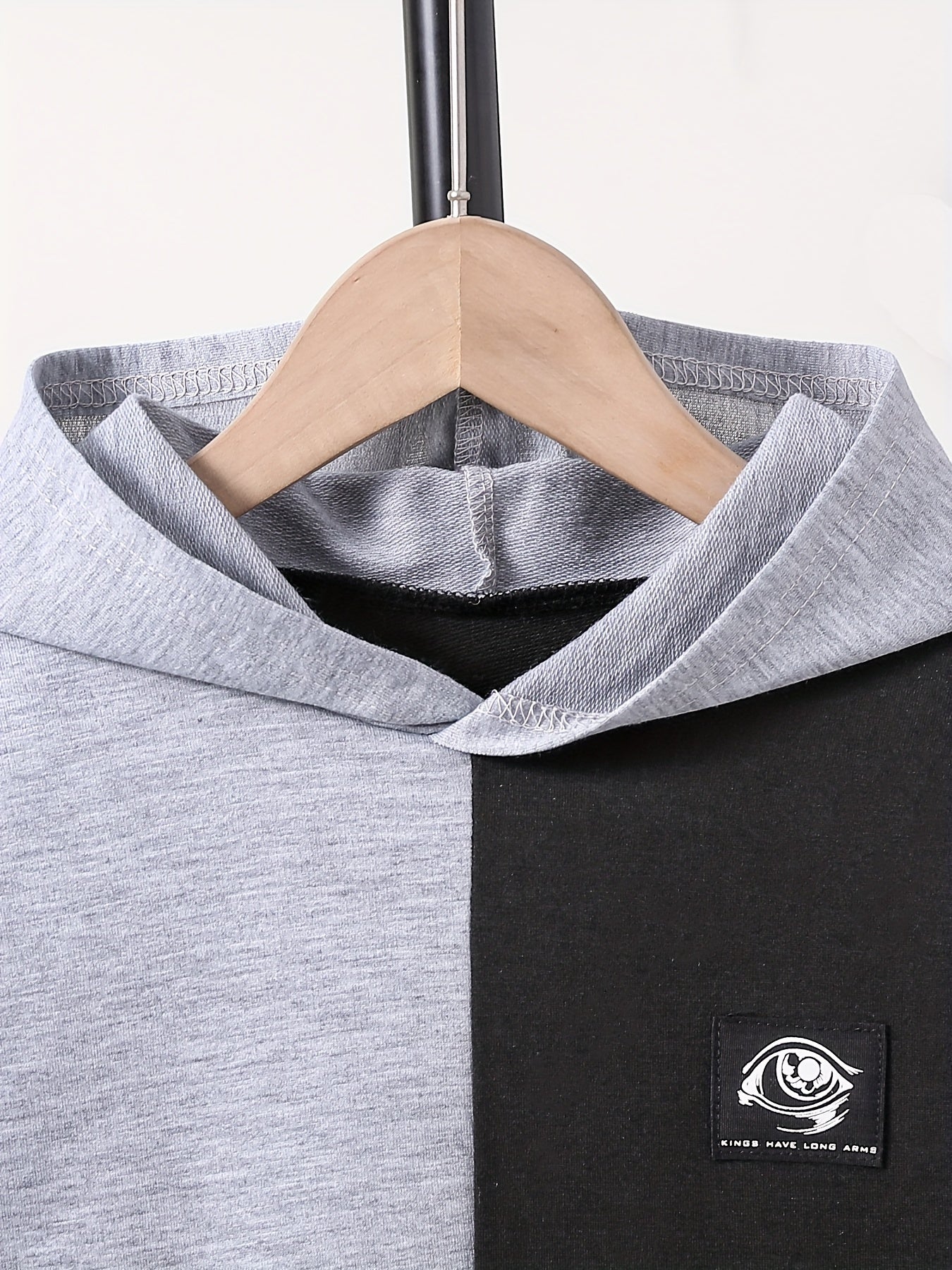 Boy's 2pcs Clash Hoodie & Sweatpants Set Graffiti Eye Pattern