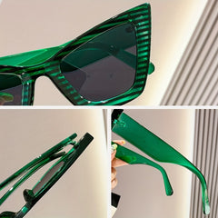 Y2K Cat Eye Sunglasses Gradient Decorative Glasses UV400