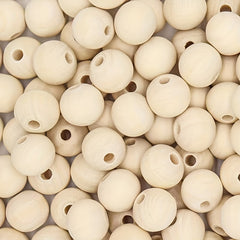 20PCS 15mm Round Wooden Beads DIY Crafts