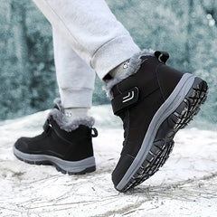 Women's Thermal Snow Boots with Hook & Loop Fastener