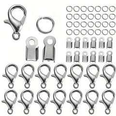 80Pcs Alloy Lobster Clasp Jump Rings Set for DIY Jewelry