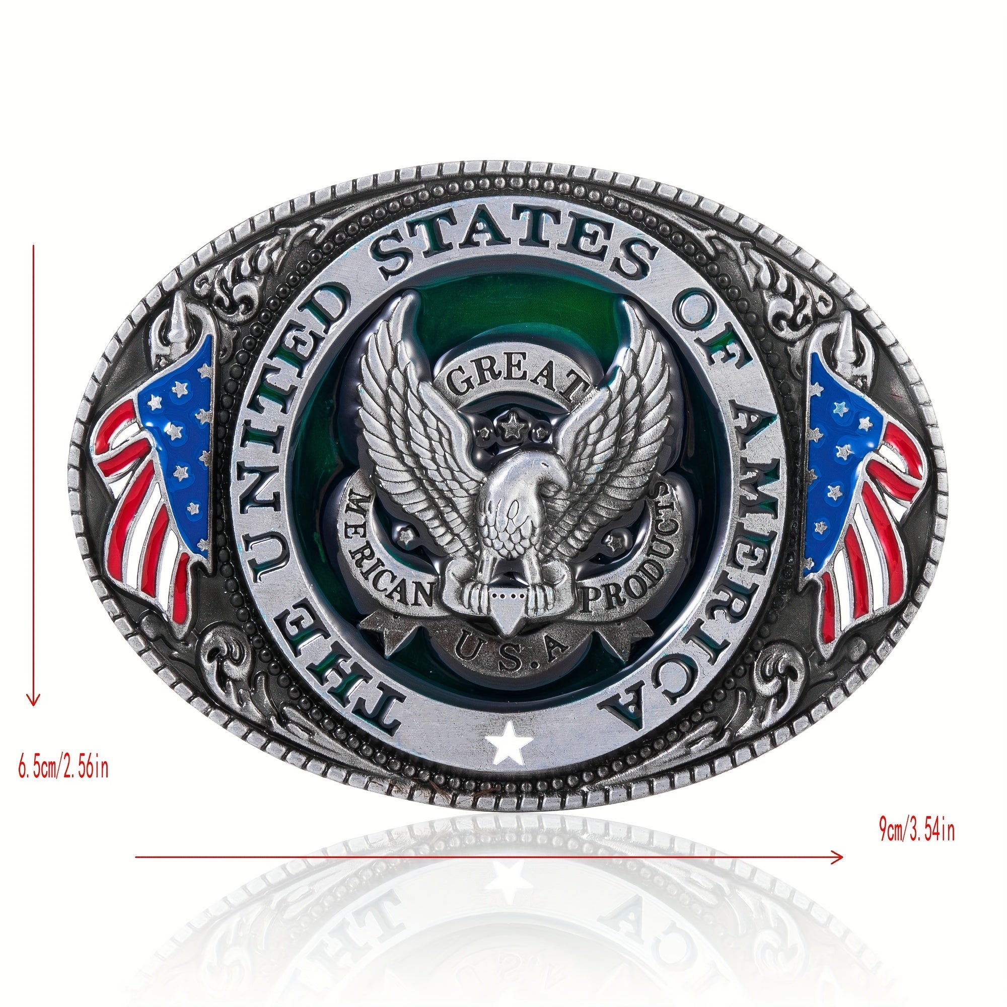 Eagle Flag Belt Buckle Men's Novelty Denim Buckle