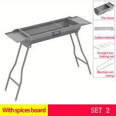 Large BBQ Grill Folding Portable Grill Outdoor Tool