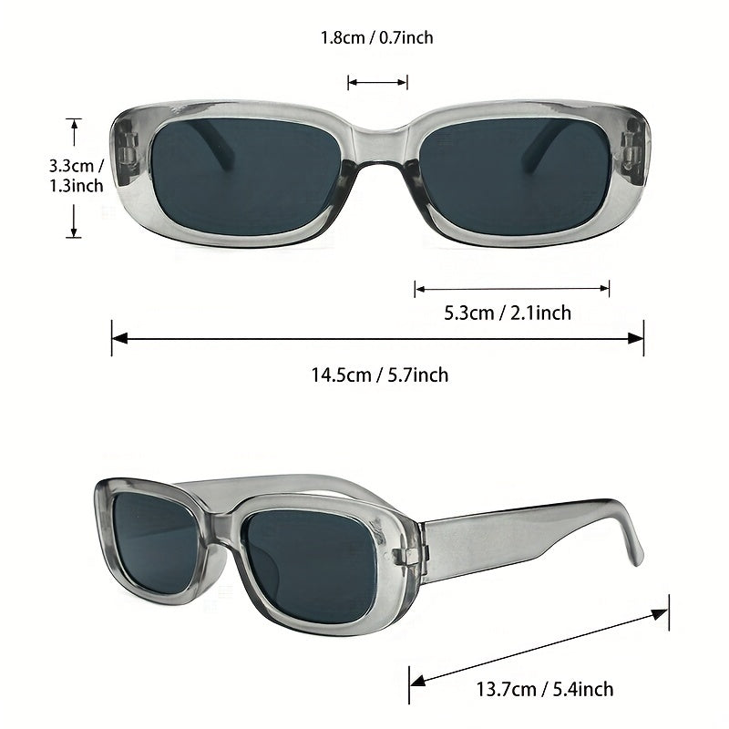 3 Pairs Jelly Sunglasses for Women Men UV400 Sun Shades Glasses