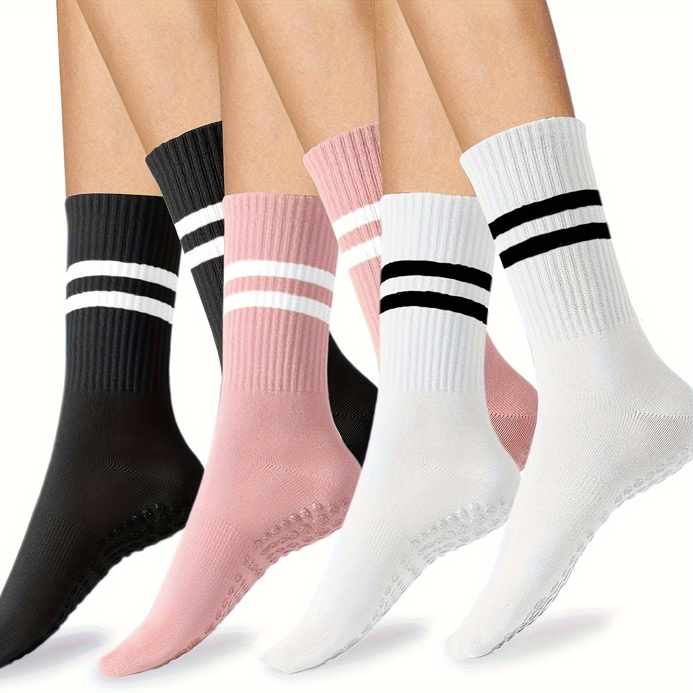 Striped Yoga Socks Women's Non-Slip Sports Socks