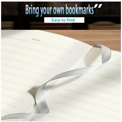 A5 Faux Leather Notebook w/ Personalization Laser Engraved Light & Pocket