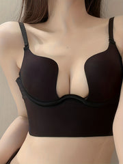 Solid Scoop Bra Comfortable Push Up Bra