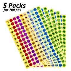 700pcs Yard Stickers Garage Pre Priced Pricing Labels 7 62 10 Diameter