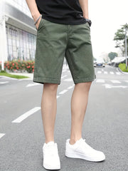 Men's Plaid Cargo Shorts for Summer Outdoor Activities