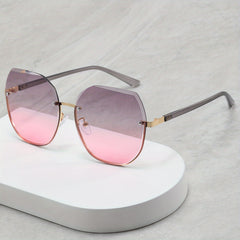 Stylish Rimless Men's Sunglasses for Street Photography