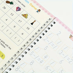 AOUDAI Practice Notebook Set for Preschoolers Alphabet Numbers Drawing