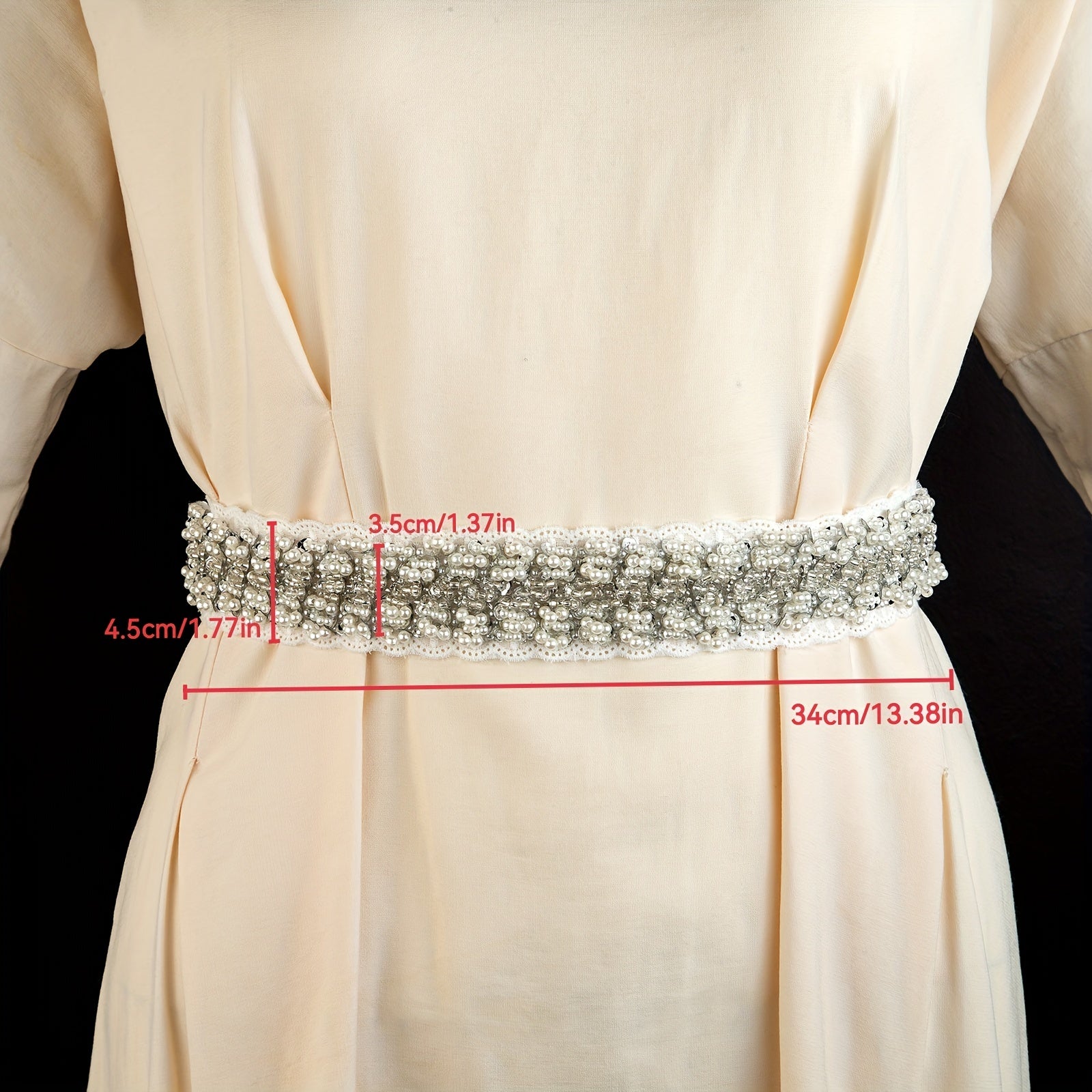 Floral Hollow Wedding Bridal Dress Waistband
