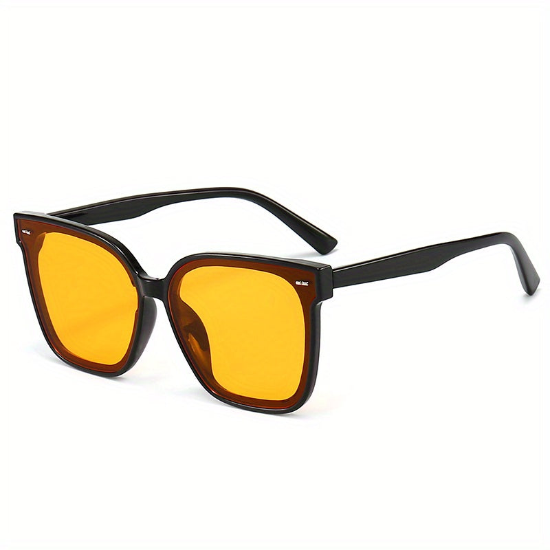 Men's Retro Square Frame Sunglasses UV Protection for Cycling Riding Fishing