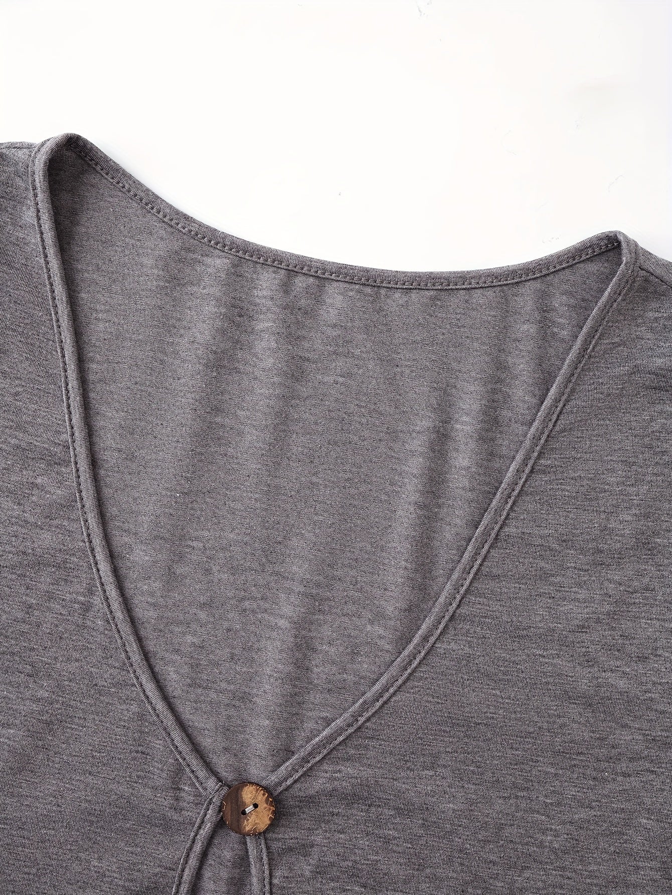  Solid Round Neck Cami Top & Tee Set