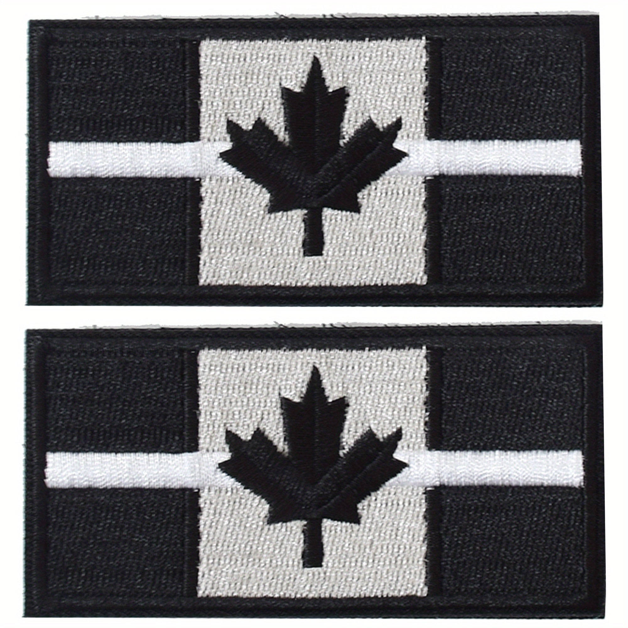 J CARP 2pcs Canadian Flag Patch Military Insignia For Men