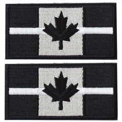 J CARP 2pcs Canadian Flag Patch Military Insignia For Men
