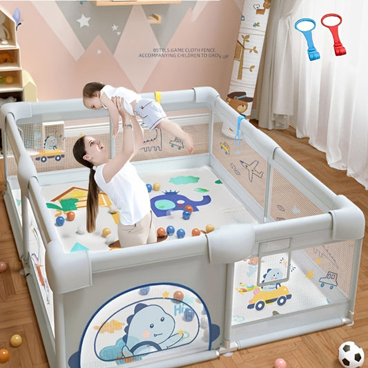 Play Yard Baby Playpen with Gate Indoor & Outdoor Kids Activity Center