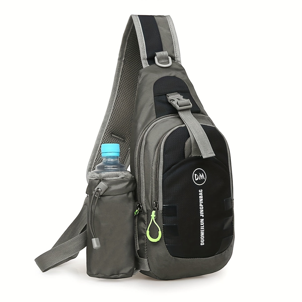 Waterproof Chest Bag with Bottle Holder for Outdoor Activities