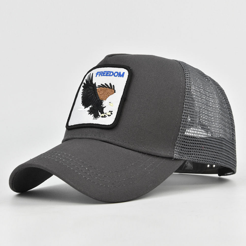 Animal Embroidery Sunshade Hip Hop Baseball Cap