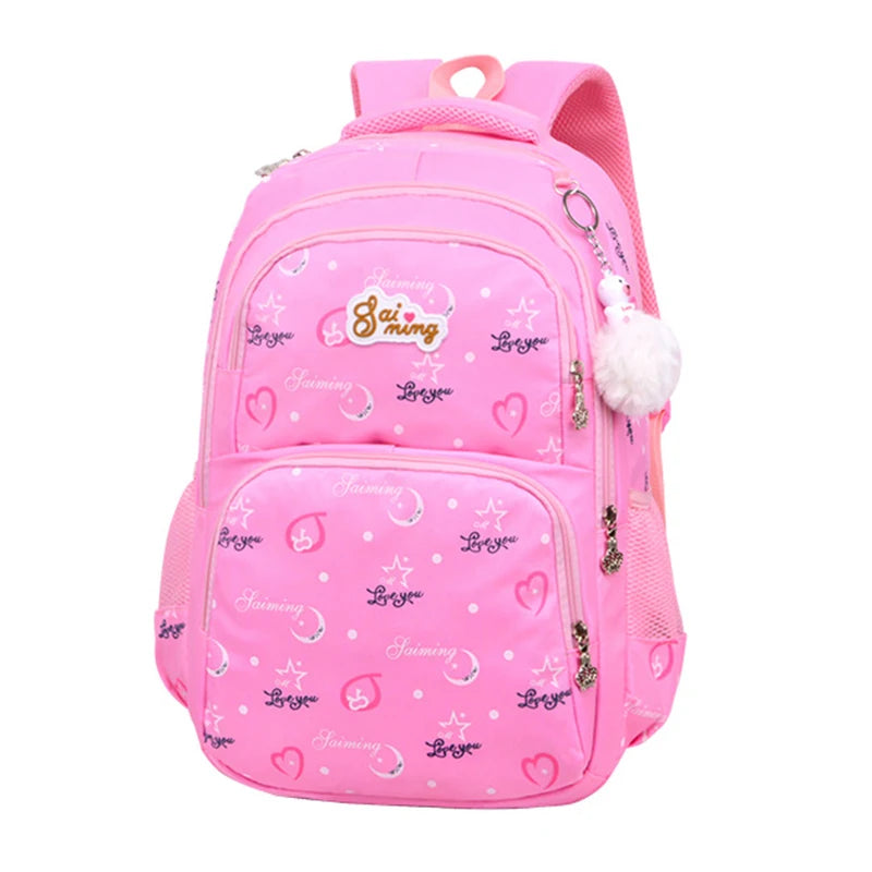 3pc/set School Backpack Bag Printing Students Nylon Mochila Shoulder Bags