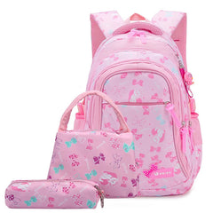 3pcs/Set Girls School Bags Waterproof Backpacks Child Mochila