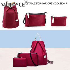 3pcs Women Mini Backpack Waterproof Nylon Shoulder Bags for Girls