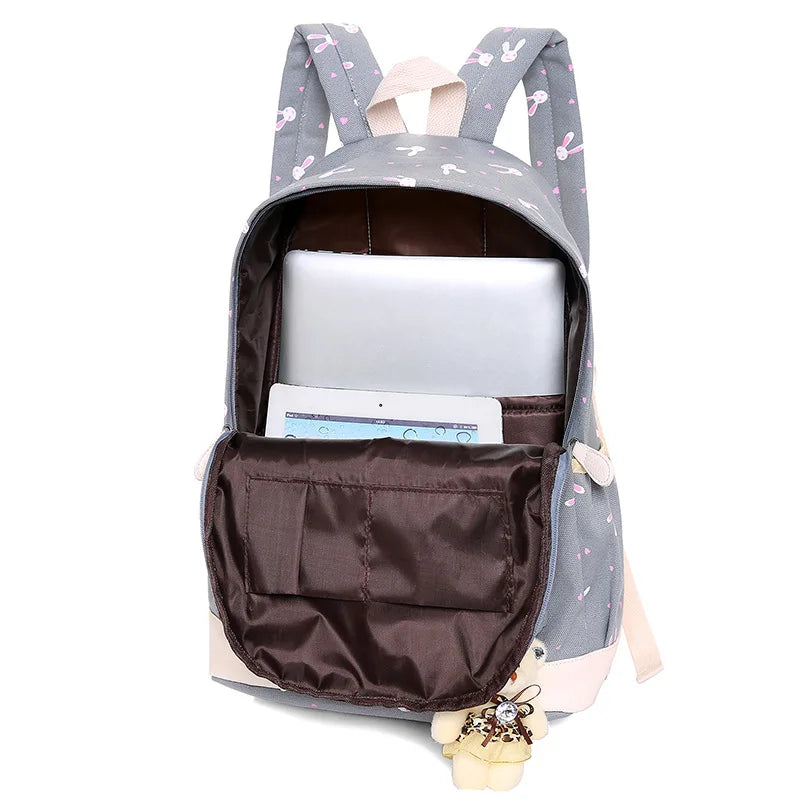 3pc Printing School Bags - Kids Lovely Backpacks