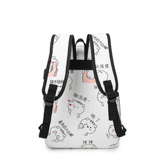 Kids Cartoon Pattern Canvas School Bag for Girls