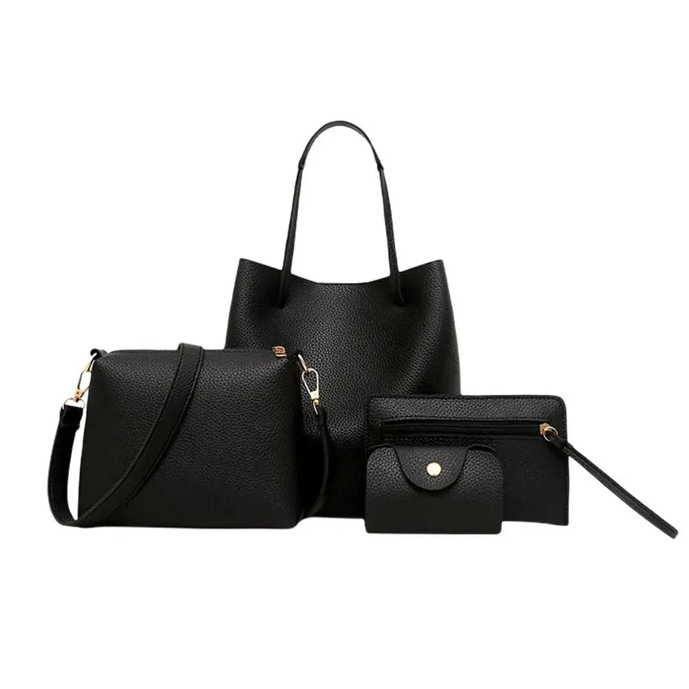 4 IN 1 Woman Bag Shoulder Bag Messenger Bag Wallet Handbag