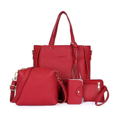 4 Pcs/Set Top-Handle Bags Female Composite Bags Messenger Bags Handb