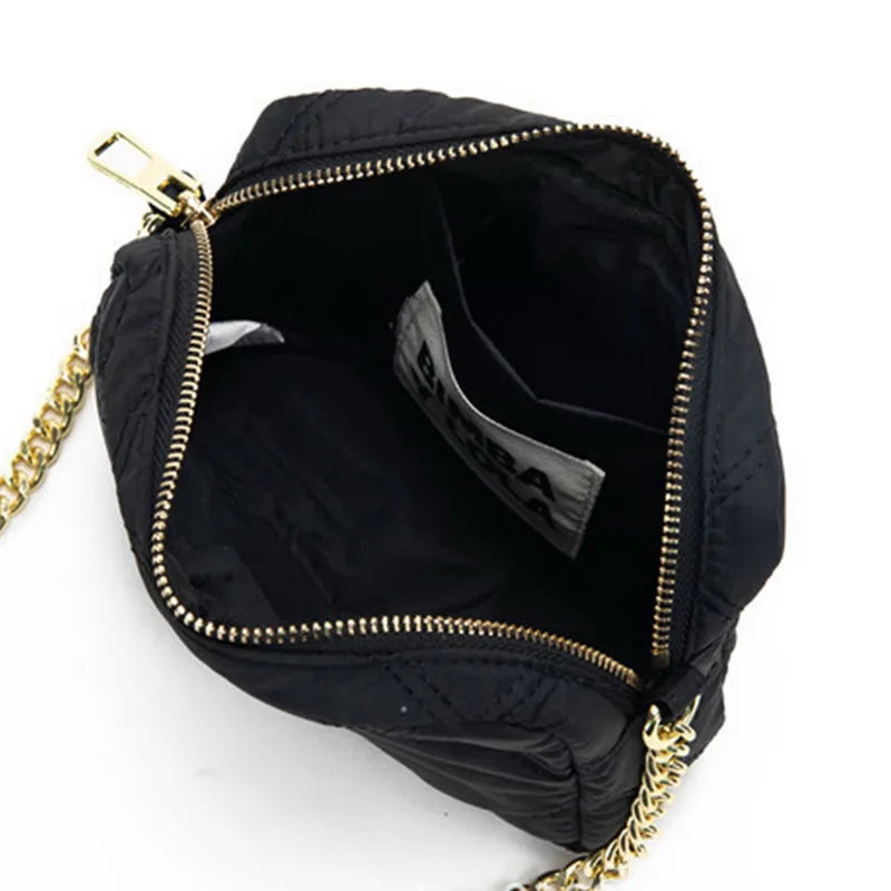 Spain Style Women Shoulder Bag Leather/Nylon Crossbody Commuting Bag