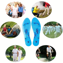 Shock Absorption Insoles High Elastic Deodorant Running Sneakers