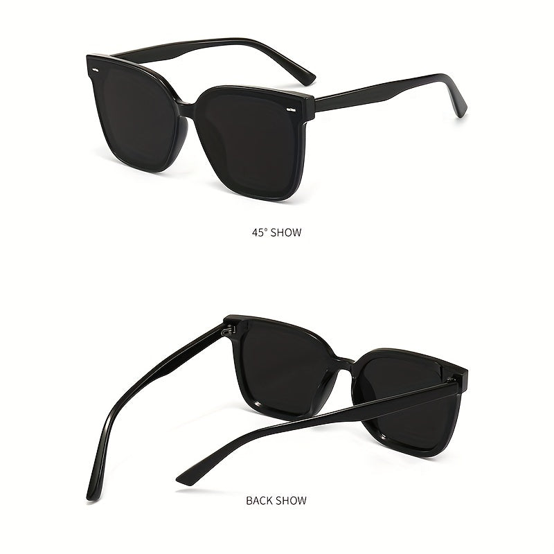 Men's Retro Square Frame Sunglasses UV Protection for Cycling Riding Fishing