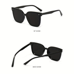 Men's Retro Square Frame Sunglasses UV Protection for Cycling Riding Fishing