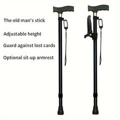 Non Slip Telescopic Adjustable Hiking Stick for Outdoor Camping