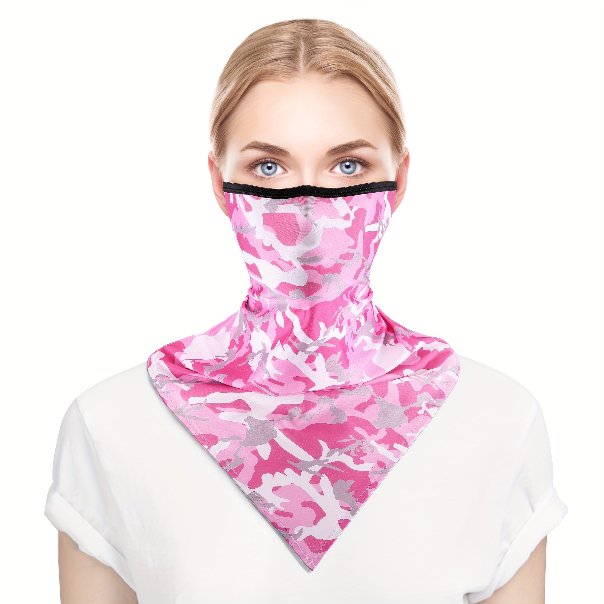 Colorful Camouflage Neck Gaiter Sunscreen Face Mask