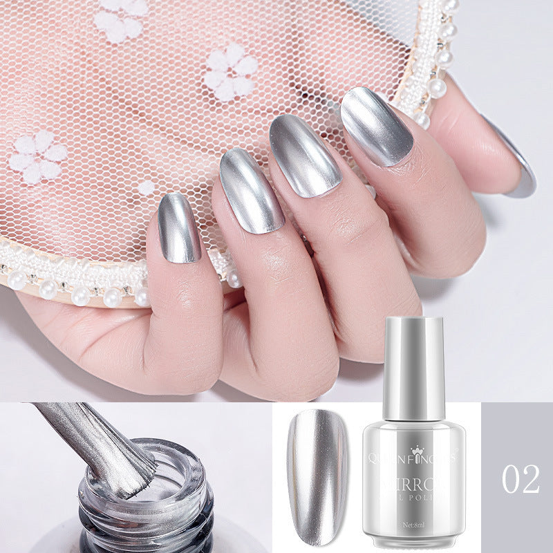 Mirror Gel Nail Polish 8ml - Quick Drying and Long Lasting Metal Nail Polish