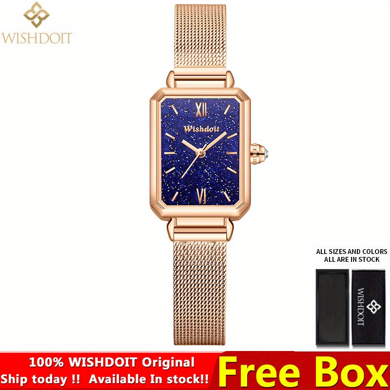 WISHDOIT Waterproof Stainless Steel Business Girl's Watch